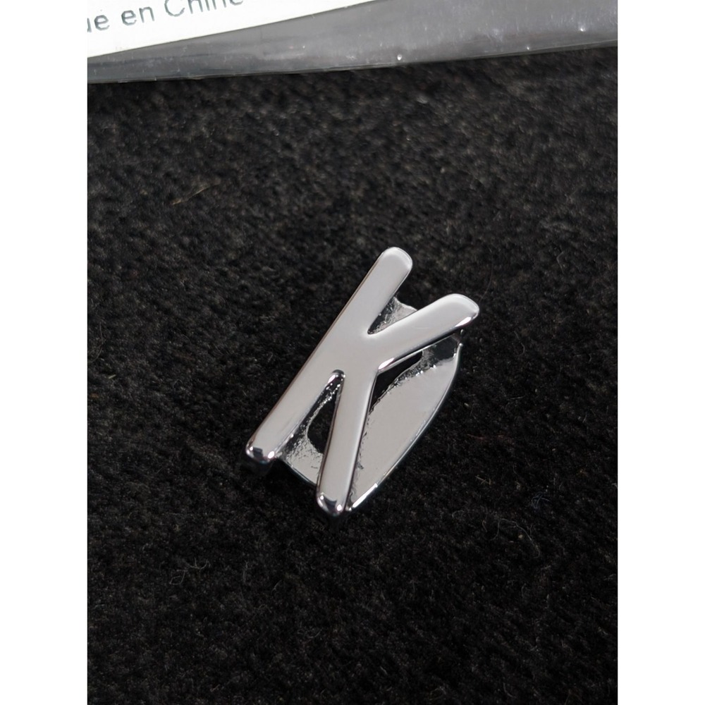 Keep Collective Silver‎ Tone Initial Letter K Slide Charm NEW
